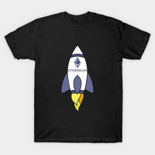 Ethereum To The Moon Rocket T-Shirt